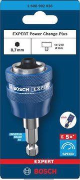 BOSCH Adapter EXPERT Power-Change Plus Hex 8,7 mm (3/8) ohne Bohrer – Schnellwechsel für Lochsägen