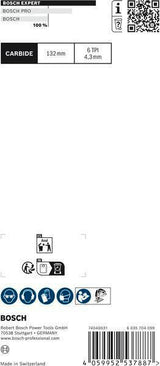 BOSCH Stichsägeblatt Fiber Plaster T 341 HM, 132 mm, Zahnteilung 4,3 mm, 3 Stück pro Karte