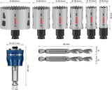 BOSCH Lochsägen-Set PRO Multi Material PC Plus 9-teilig HSS-Metall mit 8% Kobalt