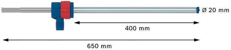 BOSCH Hammerbohrer-Set EXPERT SDS Clean max-8X, 20,0 mm, 650 mm – Staubarm bohren in Stahlbeton