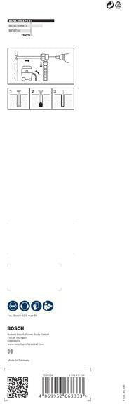 BOSCH Hammerbohrer-Set EXPERT SDS Clean max-8X, 20,0 mm, 650 mm – Staubarm bohren in Stahlbeton