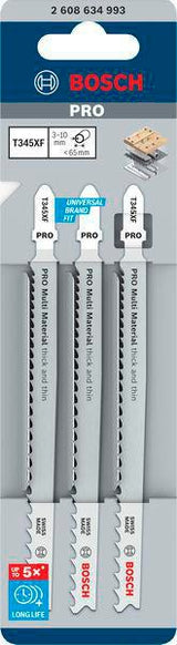 BOSCH Stichsägeblatt T 234 X HCS 5 Stück für Hartholz und Laminat
