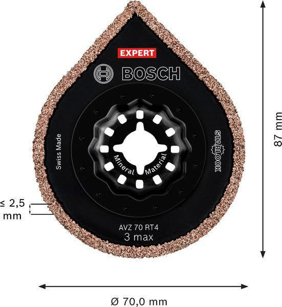 Bosch Segmentsägeblatt EXPERT AV Z70 RT4 Ø 70 mm Mörtel Starlock