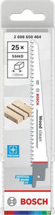 Bosch Säbelsägeblatt S 644 D, 150 mm, TPI 6, HCS, für Holz und Kunststoff