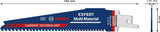 Bosch Säbelsägeblatt Expert Multimaterial 150 mm, TPI 6-8, S-Schaft