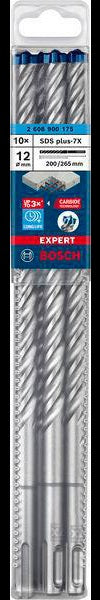 Bosch Expert SDS-7X Hammerbohrer 5 mm, 10 Stück, SDS-plus, Carbide Technology