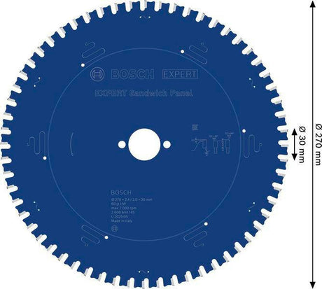 Bosch Kreissägeblatt Expert for Sandwich Panel 235 mm, 50 Zähne, HM, MTCG, Bohrung 30 mm