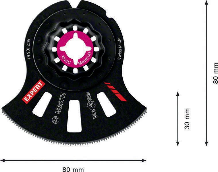 Bosch EXPERT ACZ 105 ET Segmentsägeblatt MultiMaterial Ø 105 mm Starlock