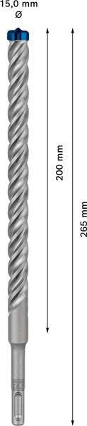 BOSCH Hammerbohrer Expert SDS-7X Ø18 mm, Arbeitslänge 200 mm, SDS-plus