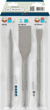 BOSCH Meißel-Set SDS-plus 3-teilig selbstschärfend 250/250/260 mm