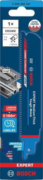 BOSCH Säbelsägeblatt S955HHC Tough Metal 150 mm – Carbide Technology für Medium-Thick Metal
