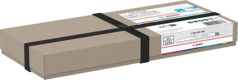Bosch Säbelsägeblatt S 644 D, 150 mm, HCS, für Holz, Span, MDF und Kunststoff, 5er Pack