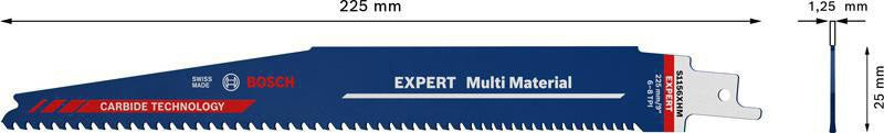 Bosch Säbelsägeblatt Expert Multimaterial 150 mm, TPI 6-8, S-Schaft