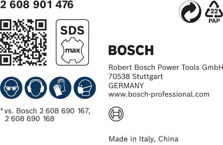 BOSCH Spitzmeißel-Adapter EXPERT SDS Clean max, SDS max, 400 mm – Staubarmes Arbeiten
