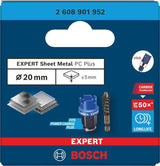 BOSCH Lochsäge EXPERT Sheet Metal D.20mm, Schnitt-T.5mm, Power Change Plus – für Edelstahl und härtesten Stahl