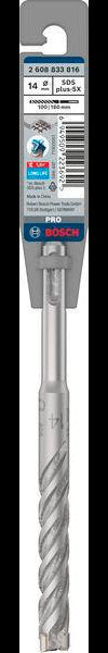 Bosch Hammerbohrer PRO SDS plus-5X, Ø 10,0 mm, Arbeitslänge 100 mm, SDS plus, Vierschneider für Stahlbeton