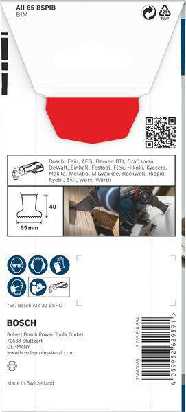 BOSCH Tauchsägeblatt PRO AII 65 BSPIB Starlock – 65 mm für Hartholz und Holzverbundwerkstoffe