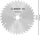 Bosch Kreissägeblatt PRO Wood AD 160 mm Z24 WZ für präzise Holzschnitte