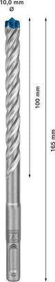 BOSCH Hammerbohrer Expert SDS-7X 5 mm SDS-plus 30 Stück für Stahlbeton
