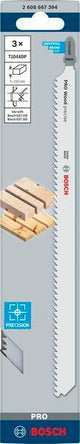 BOSCH Stichsägeblatt T 111 C HCS 100 mm 5 Stück für Holz und Kunststoff