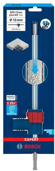BOSCH Hammerbohrer-Set EXPERT SDS Clean plus-8X, 12 mm, 350 mm, Staubabsaugung