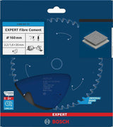 BOSCH Kreissägeblatt Expert for Fibre Cement AD 160 mm Z4 TCG – Für Faserzement