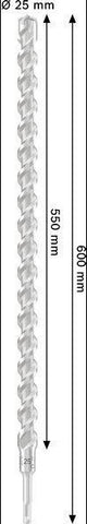Bosch Hammerbohrer Plus-5 SDS-plus Ø 4,0 mm, Arbeitslänge 50 mm, Gesamtlänge 110 mm