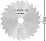 BOSCH Kreissägeblatt PRO Wood cordless 136 mm Z24 WZ für Akku-Handkreissägen