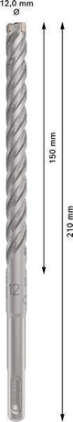 Bosch Hammerbohrer PRO SDS plus-5X, Ø 10,0 mm, Arbeitslänge 100 mm, SDS plus, Vierschneider für Stahlbeton