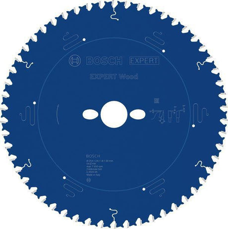 Bosch Kreissägeblatt Expert for Wood AD 254 mm Z54 WZ – für Tischkreissägen