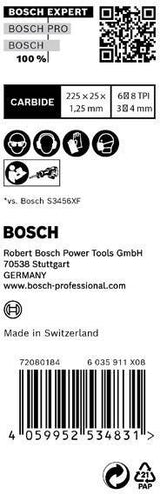 Bosch Säbelsägeblatt Expert Multimaterial 150 mm, TPI 6-8, S-Schaft