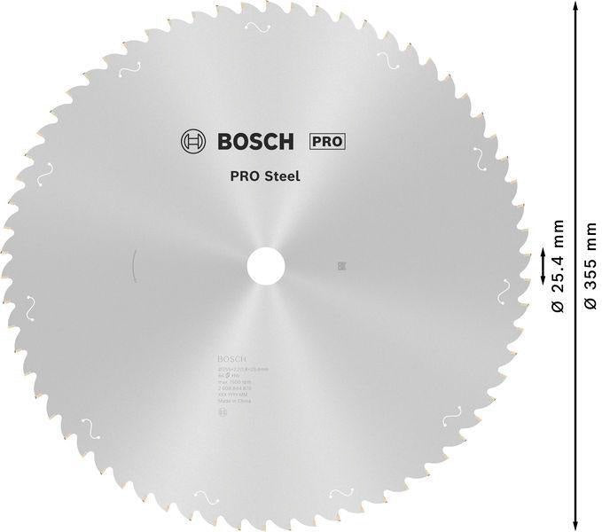 BOSCH Kreissägeblatt PRO Steel HLTCG 254 mm, 52 Zähne, für Metall-Gehrungssägen