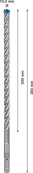 BOSCH Hammerbohrer Expert SDS-7X 5 mm SDS-plus 30 Stück für Stahlbeton