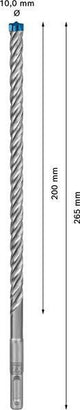 BOSCH Hammerbohrer Expert SDS-7X 5 mm SDS-plus 30 Stück für Stahlbeton