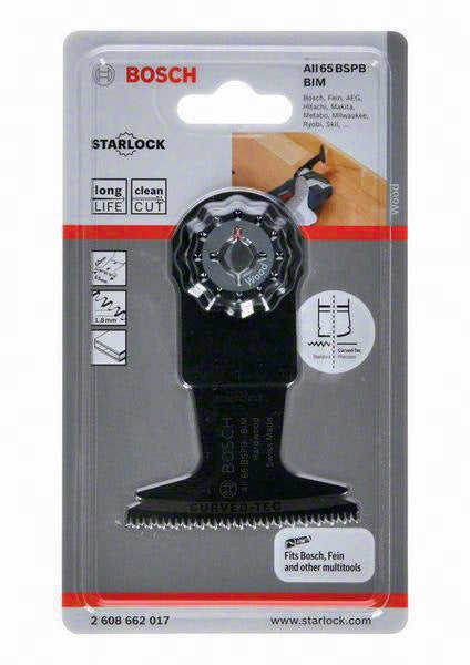 BOSCH Tauchsägeblatt AII 65 BSPB, 65 mm, BIM, Starlock, 10er Pack – für Hartholz