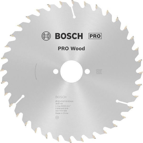 Bosch Kreissägeblatt PRO Wood AD 160 mm Z24 WZ für präzise Holzschnitte
