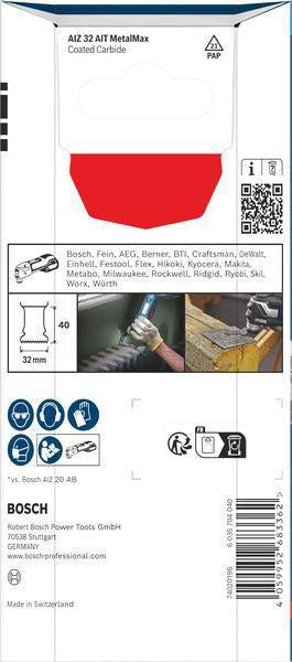 Bosch Tauchsägeblatt AIZ 32 AIT Expert MetalMax, 32 mm, Starlock, für Edelstahl und Metall
