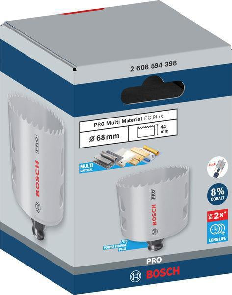Bosch Lochsäge PRO Multi Material PC Plus 102 mm – HSS mit 8% Kobalt für Stahl und Trockenbau