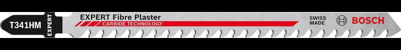 BOSCH Stichsägeblatt Fiber Plaster T 341 HM, 132 mm, Zahnteilung 4,3 mm, 3 Stück pro Karte
