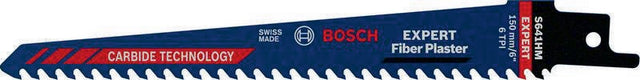 BOSCH Expert Fiber Plaster S 641 HM Säbelsägeblatt 150 mm für Faser- und Gipsmaterial