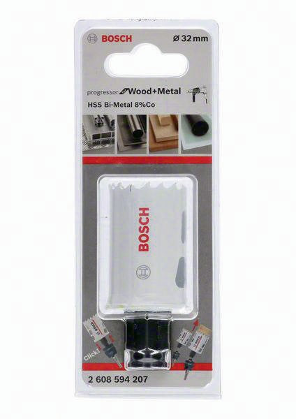 Bosch Lochsäge HSS-Co8 102 mm BIM Progressor for Wood and Metal Power Change Plus