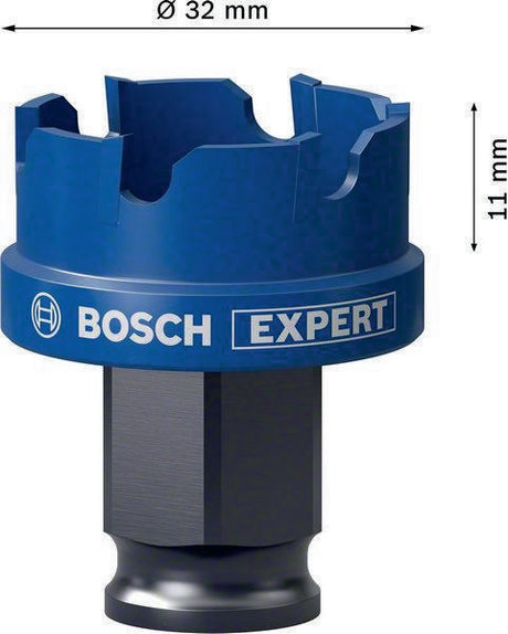Bosch Lochsäge Expert Sheet Metal 20 mm – Carbide-Zähne für Edelstahl & härtesten Stahl, Power Change Plus