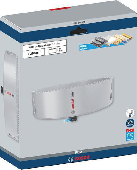 Bosch Lochsäge PRO Multi Material PC Plus 102 mm – HSS mit 8% Kobalt für Stahl und Trockenbau