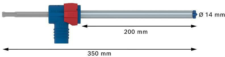 BOSCH Hammerbohrer-Set EXPERT SDS Clean plus-8X, 12 mm, 350 mm, Staubabsaugung