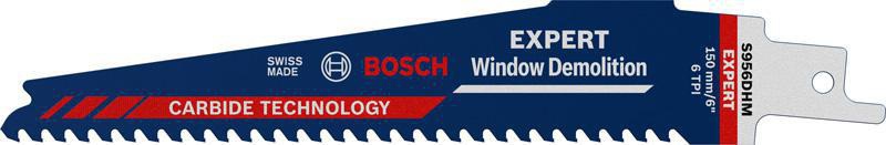 Bosch Expert Window Demolition S 956 DHM Säbelsägeblatt 150 mm für Fenster aus Holz, Kunststoff & Verbundwerkstoff
