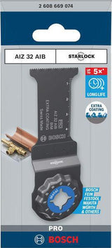 Bosch Tauchsägeblatt AIZ 32 AIB – 32 mm, Starlock, für weiches Metall