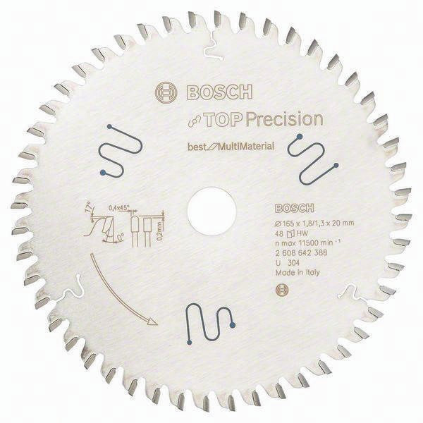 Bosch EXPERT Laminated Panel Kreissägeblatt 165 mm, 48 Zähne, HLTCG, für NE-Metalle, Kunststoffe und Holz
