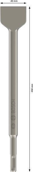 BOSCH SDS-plus Spatmeißel 250 mm, 40 mm Schneidenbreite, 5er Pack – für Renovierung und Restaurierung