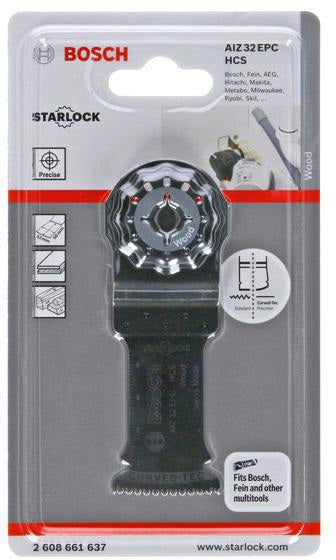 BOSCH Tauchsägeblatt AIZ 32 EPC, 32 mm, HCS, Starlock, für präzise Holz-Tauchschnitte