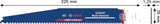 Bosch Säbelsägeblatt Expert Multimaterial 150 mm, Carbide-Technologie, TPI 6-8, für Metall, Holz, Kunststoff